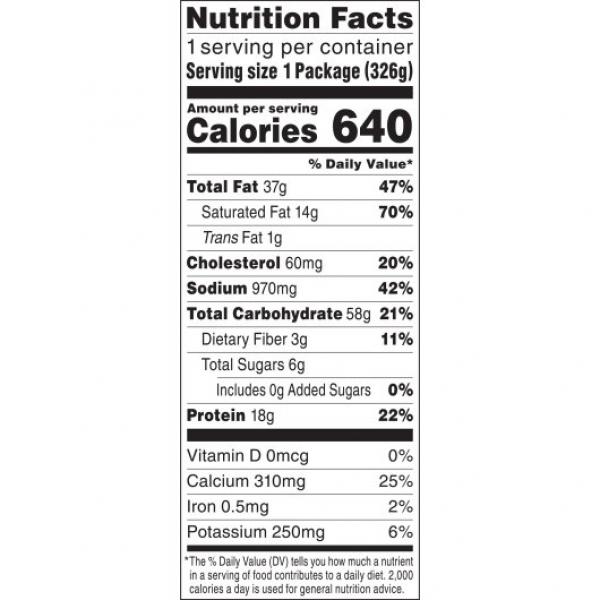 Stouffer's Meal Alfredo 11.5 Ounce Size - 12 Per Case.
