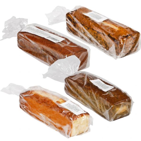 Cake Coffee Pullman Loaf Variety Slicefrozen 1 Count Packs - 4 Per Case.