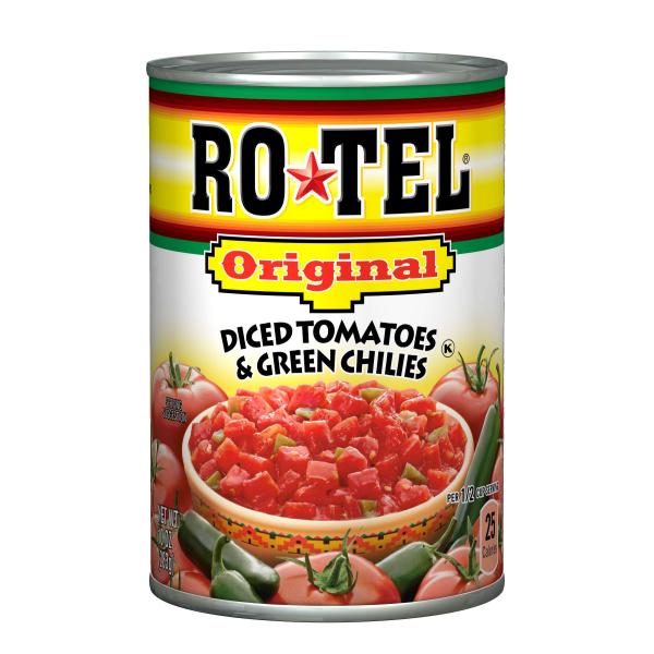 Rotel Original Diced Tomatoes And Green Chilies 10 Ounce Size - 24 Per Case.