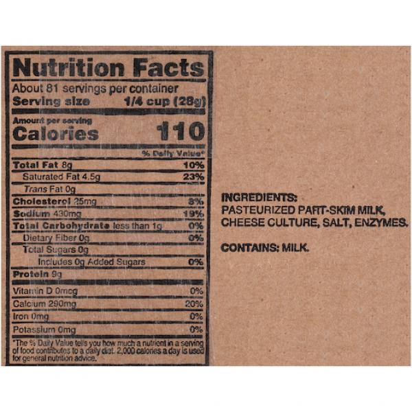 Cheese Parmesan Fresh Shredded 5 Pound Each - 1 Per Case.