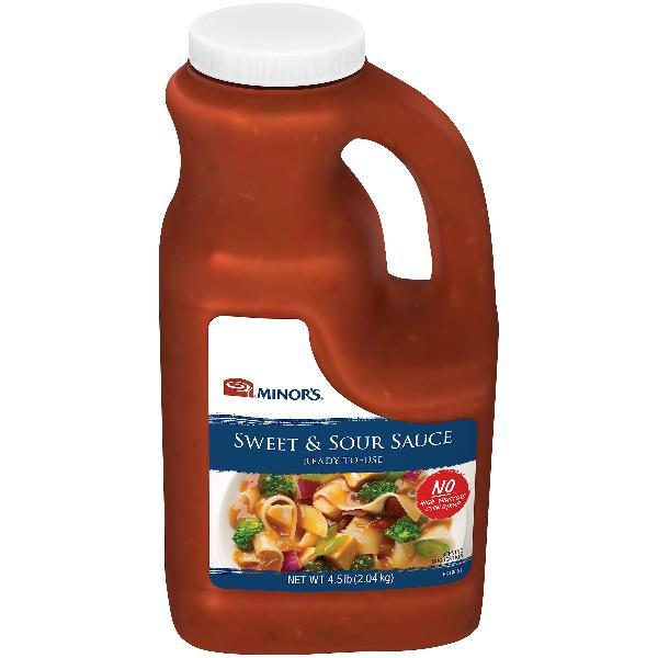 Minor's Sweet & Sour Sauce Ready-To-Use 0.5 Gallon - 6 Per Case.