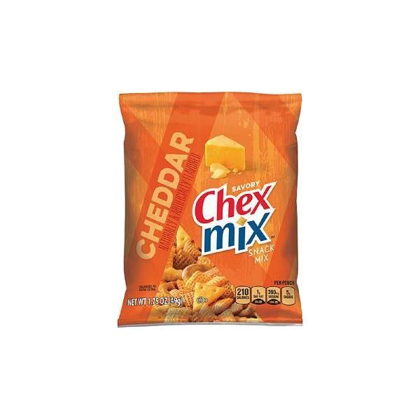 Chex Mix™ Snack Mix Single Serve Cheddar 1.75 Ounce Size - 60 Per Case.