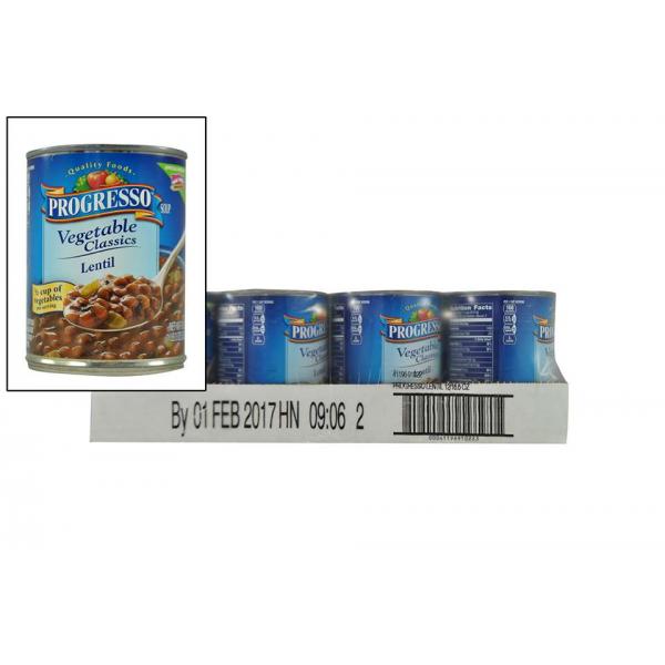 Progresso™ Soup Vegetable Lentil 19 Ounce Size - 12 Per Case.