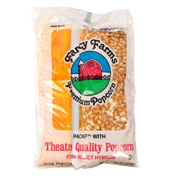 Fancy Farms Popcorn Miniature Maxi Kit 16 Ounce Size - 24 Per Case.