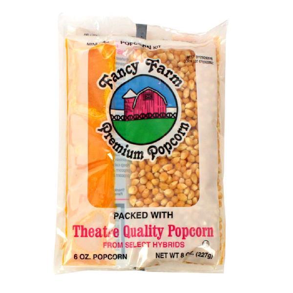 Fancy Farms Popcorn Miniature Maxi Kit 8 Ounce Size - 36 Per Case.