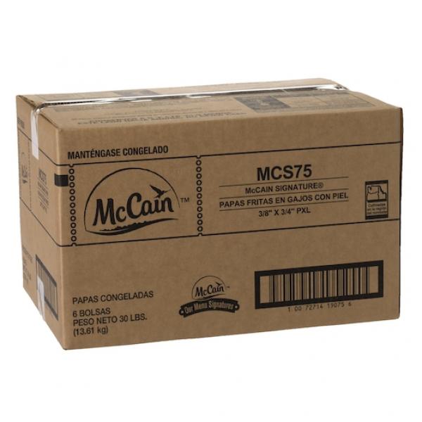 Mccain Signature Steak Fries Skin On 5 Pound Each - 6 Per Case.
