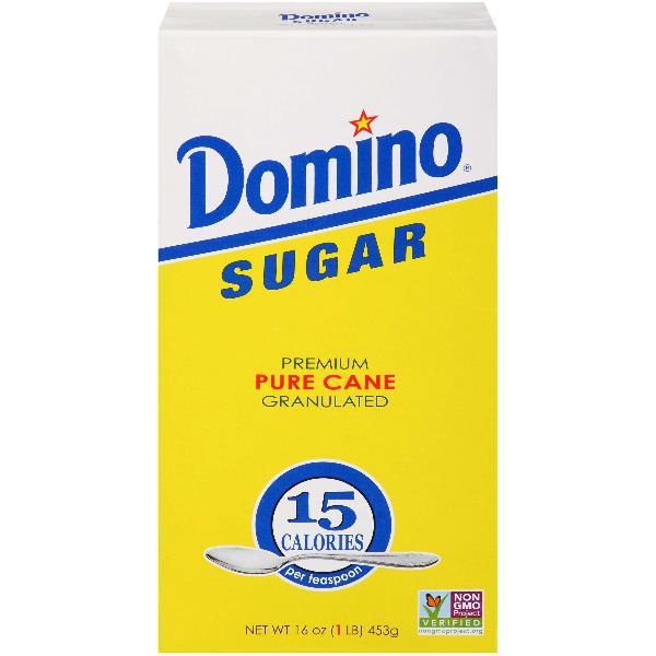 Domino Cane Sugar Granulated 1 Pound Each - 24 Per Case.