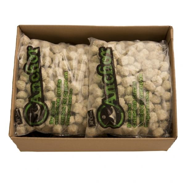 Breaded Cheddar Cubes 3 Pound Each - 6 Per Case.