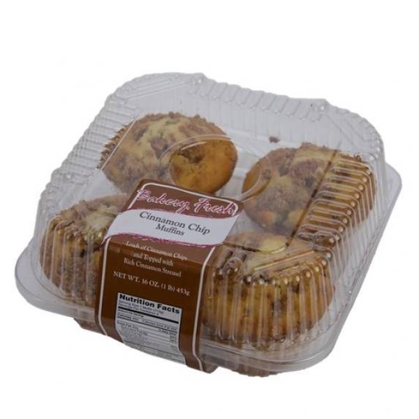 Multifoods Best Brands 4 Ounce Thaw N' Sell Baked Cinnamon Muffin 16 Ounce Size - 8 Per Case.