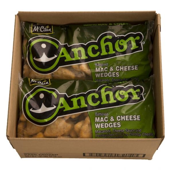 Battered Mac & Cheese Wedges 3 Pound Each - 6 Per Case.