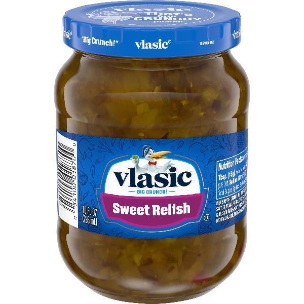Vlasic Sweet Relish Keto Friendly Jars 10 Fluid Ounce - 12 Per Case.