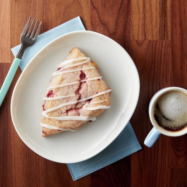 Pillsbury™ Place & Bake™ Frozen Scone Dough White Chunk Raspberry 45 Ounce Size - 8 Per Case.