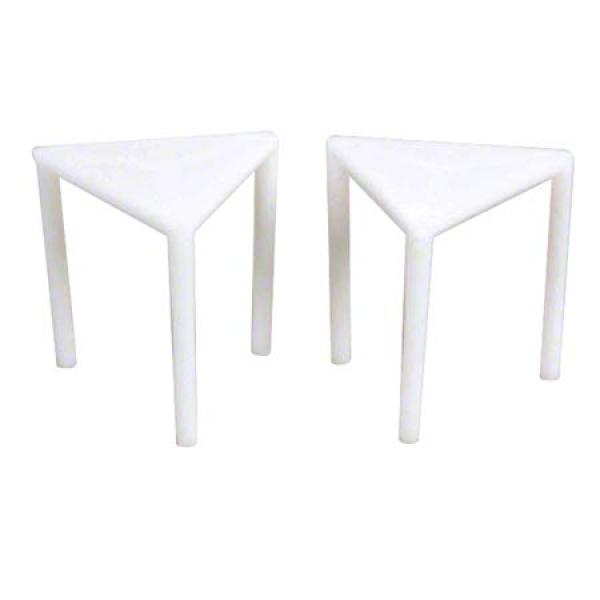 Goldmax Stand Pizza Plastic White Box 100 Count Packs - 10 Per Case.