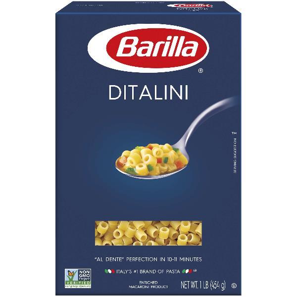 Ditalini Barilla USA 16 Ounce Size - 16 Per Case.