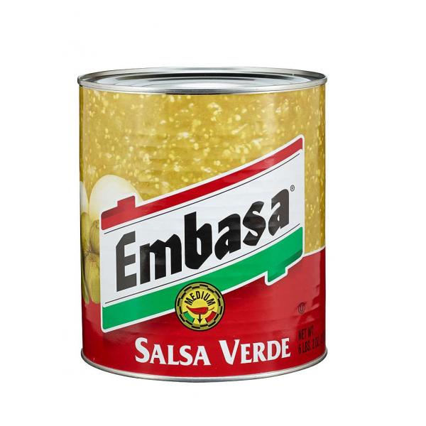 Embasa Salsa Verde Medium 98 Ounce Size - 6 Per Case.