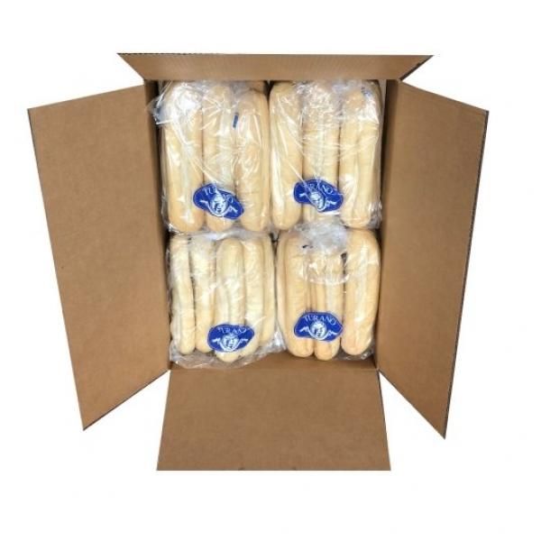 Turano 12" French Sub Roll 5.5 Ounce Size - 48 Per Case.