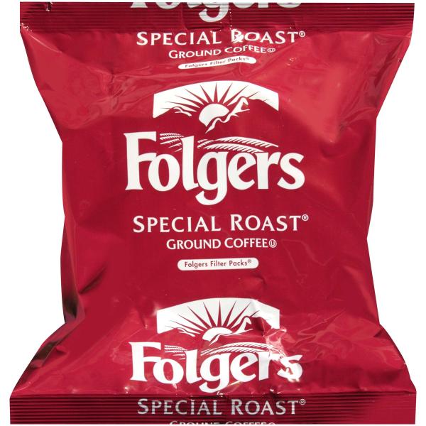 Folgers Regular Special Roast Filter Pack 0.9 Ounce Size - 160 Per Case.