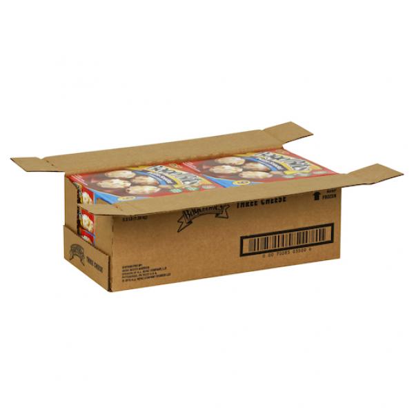 Bagel Bites Frozen Pizza & Appetizers Three Cheese 7 Ounce Size - 8 Per Case.