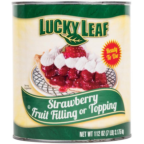 Lucky Leaf Strawberry Fruit Pie Filling Or Topping 112 Ounce Size - 6 Per Case.