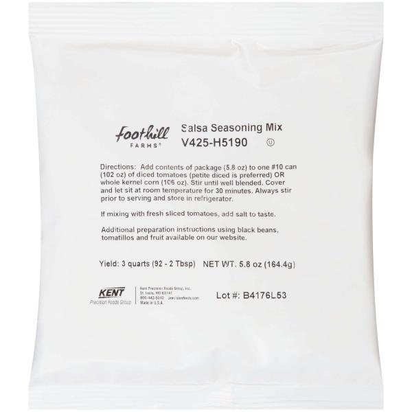 Foothill Farms Salsa Seasoning Mix 5.8 Ounce Size - 12 Per Case.
