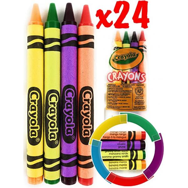 CrayonsCello Pack Fun Fruits 4 Count Packs - 360 Per Case.