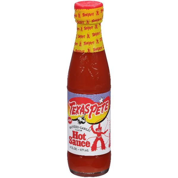 FlTexas Pete Garlic Hot Sauce 6 Ounce Size - 12 Per Case.