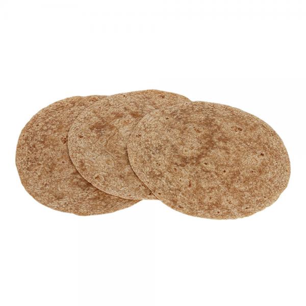 Mission 10" Heat Pressed Whole Wheat Tortillas 12 Count Packs - 12 Per Case.