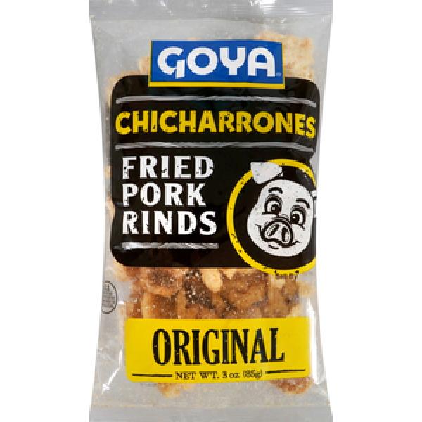 Goya Fried Pork Rinds 3 Ounce Size - 12 Per Case.