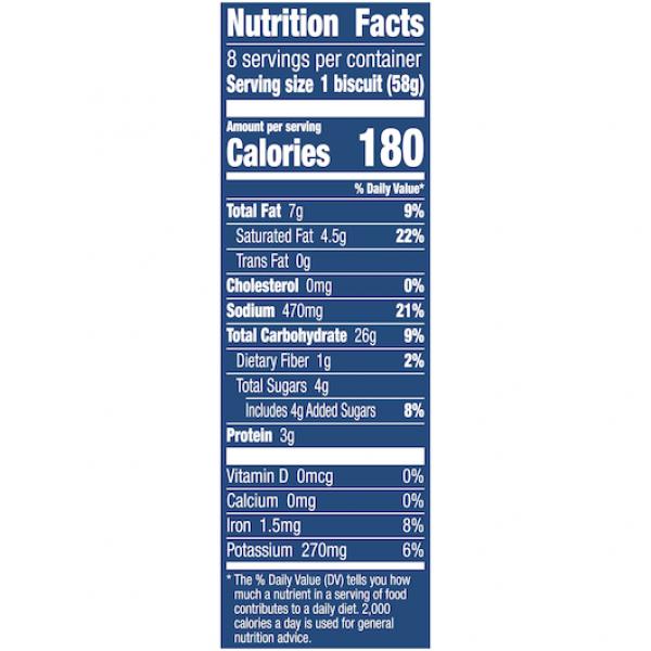 Pillsbury Biscuit Grands Butter Tastin 16.3 Ounce Size - 12 Per Case.