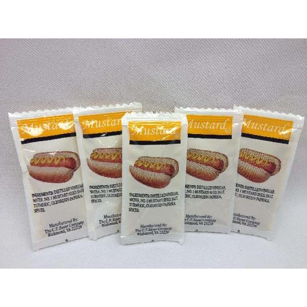 Mustard 5.5 Grams Each - 500 Per Case.