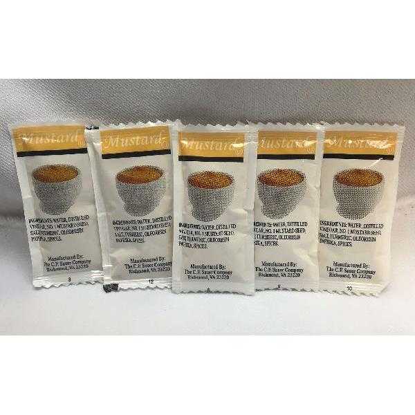 Mustard 5.5 Grams Each - 200 Per Case.