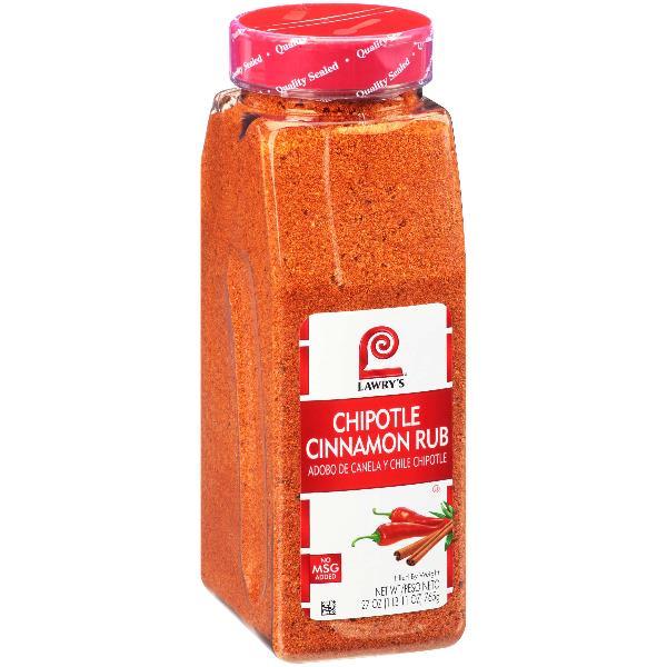 Lawry's Chipotle Cinnamon Rub 27 Ounce Size - 6 Per Case.