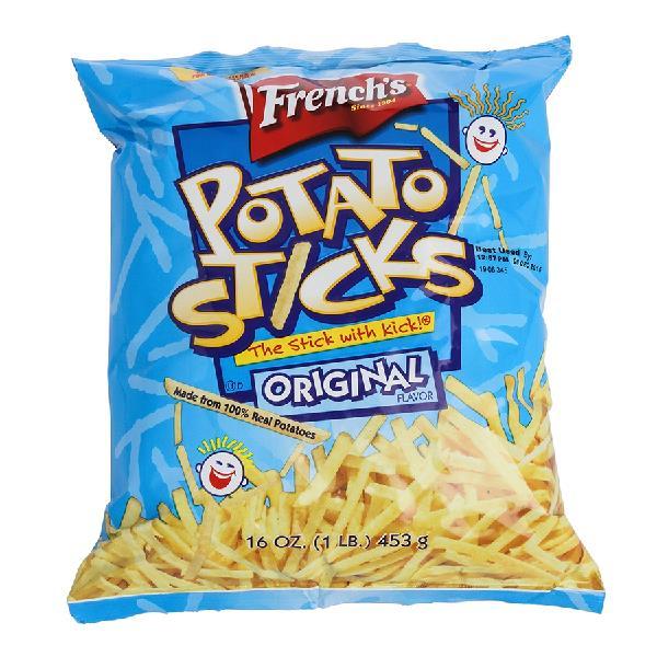 French's Potato Sticks Original 16 Ounce Size - 12 Per Case.