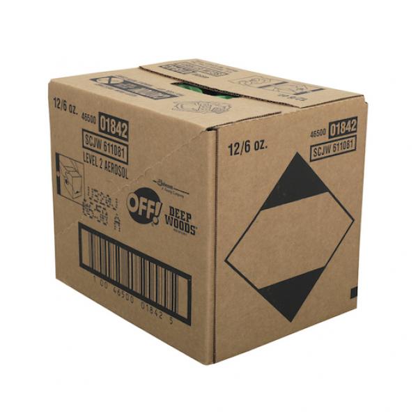 Off Aerosol Deep Wood Scented 6 Ounce Size - 12 Per Case.