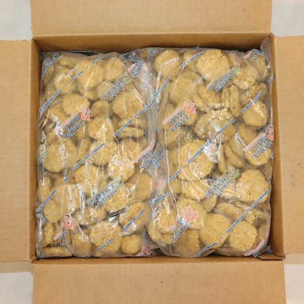 Harvest Creations Pickle Chip Flour Breaded 2.5 Pound Each - 4 Per Case.