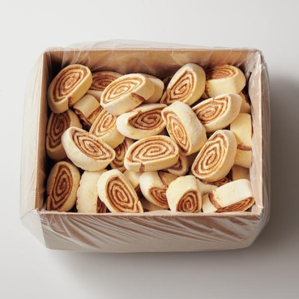 Pillsbury Plus™ Frozen Cinnamon Roll Dough 24.37 Pound Each - 1 Per Case.