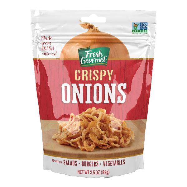 Fresh Gourmet Onion Crispy Lightly Salted 24 Ounce Size - 6 Per Case.