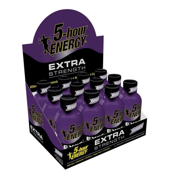 Hour Energy® Shot Extra Strength Grape Pack 1.93 Fluid Ounce - 216 Per Case.