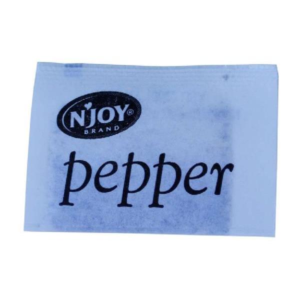 N'joy Pepper Packets 0.1 Grams Each - 3000 Per Case.