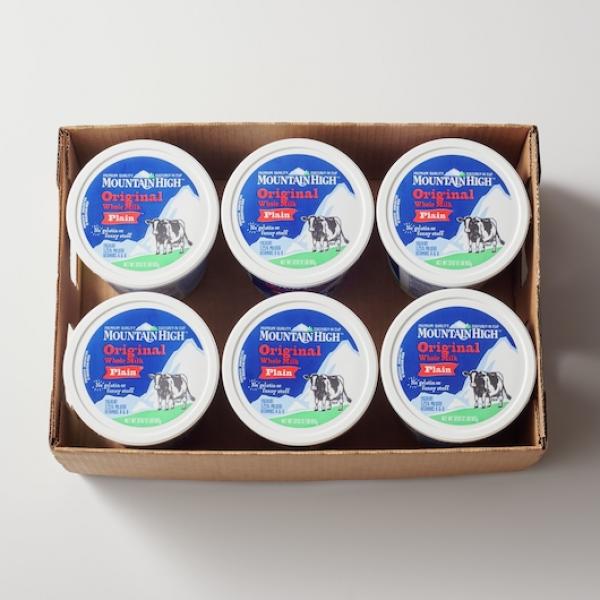 Mountain High™ Whole Milk Yogurt Bulk Tubplain 32 Ounce Size - 6 Per Case.