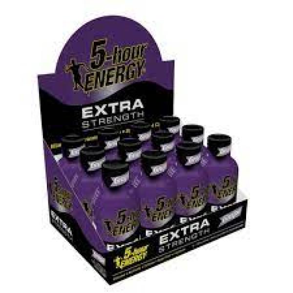Hour Energy® Shot Extra Strength Grape 7.72 Fluid Ounce - 12 Per Case.
