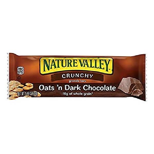 Nature Valley™ Crunchy Granola Bars Oats 'n Dark Chocolate (Double Bar) 26.8 Ounce Size - 6 Per Case.