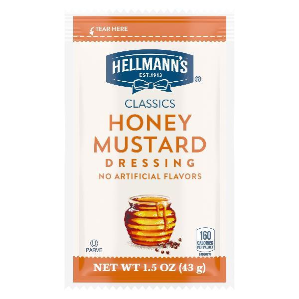 Hellmann's Spreadsdressing Classics Hon Mustpc 1.5 Fluid Ounce - 102 Per Case.