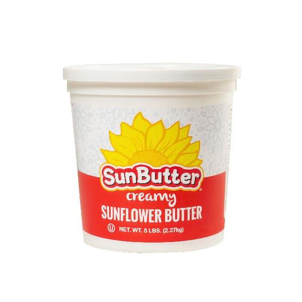 Sunbutter Creamy Tubs 5 Pound Each - 6 Per Case.