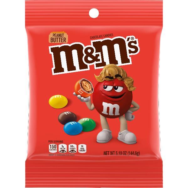 M & M Chocolate Candies, Peanut Butter - 5.10 oz