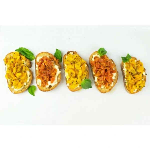 Sevillo Fine Foods Frozen Vegetable Slow Rstd Tomato Bruschetta Topping 8 Pound Each - 1 Per Case.