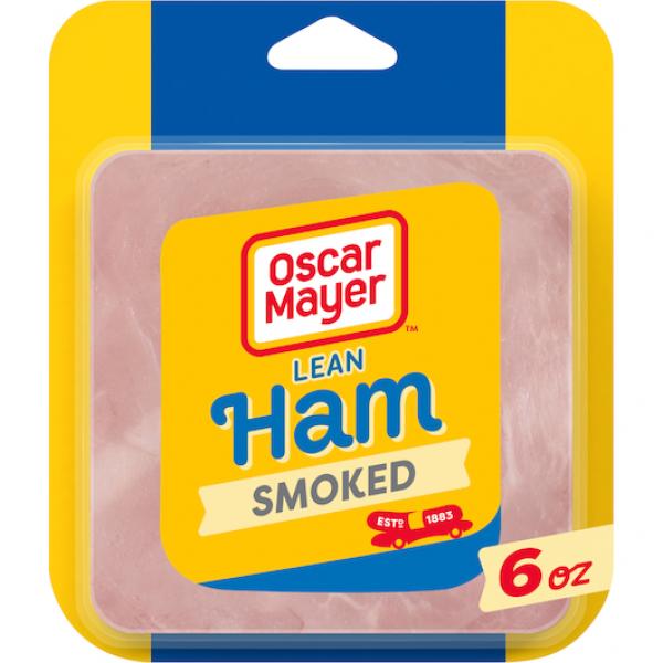 Oscar Mayer Smoked Ham, 6 Ounce Size - 9 Per Case.