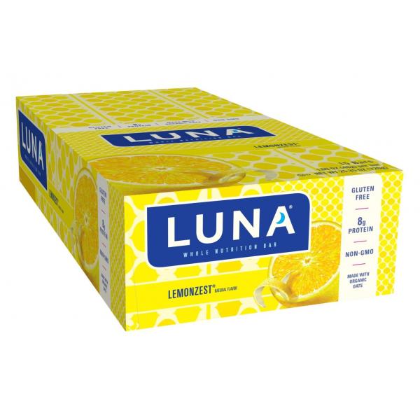 Luna Stacked Bar Lemon Zest 1.69 Ounce Size - 240 Per Case.