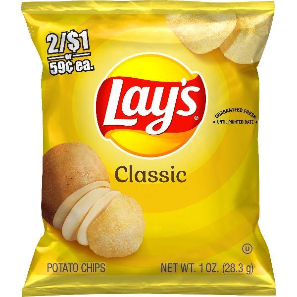 Lays Regular 1 Ounce Size - 104 Per Case.