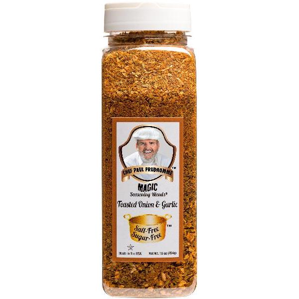 Salt Free Sugar Freetoasted Onion & Garlic 16 Ounce Size - 6 Per Case.